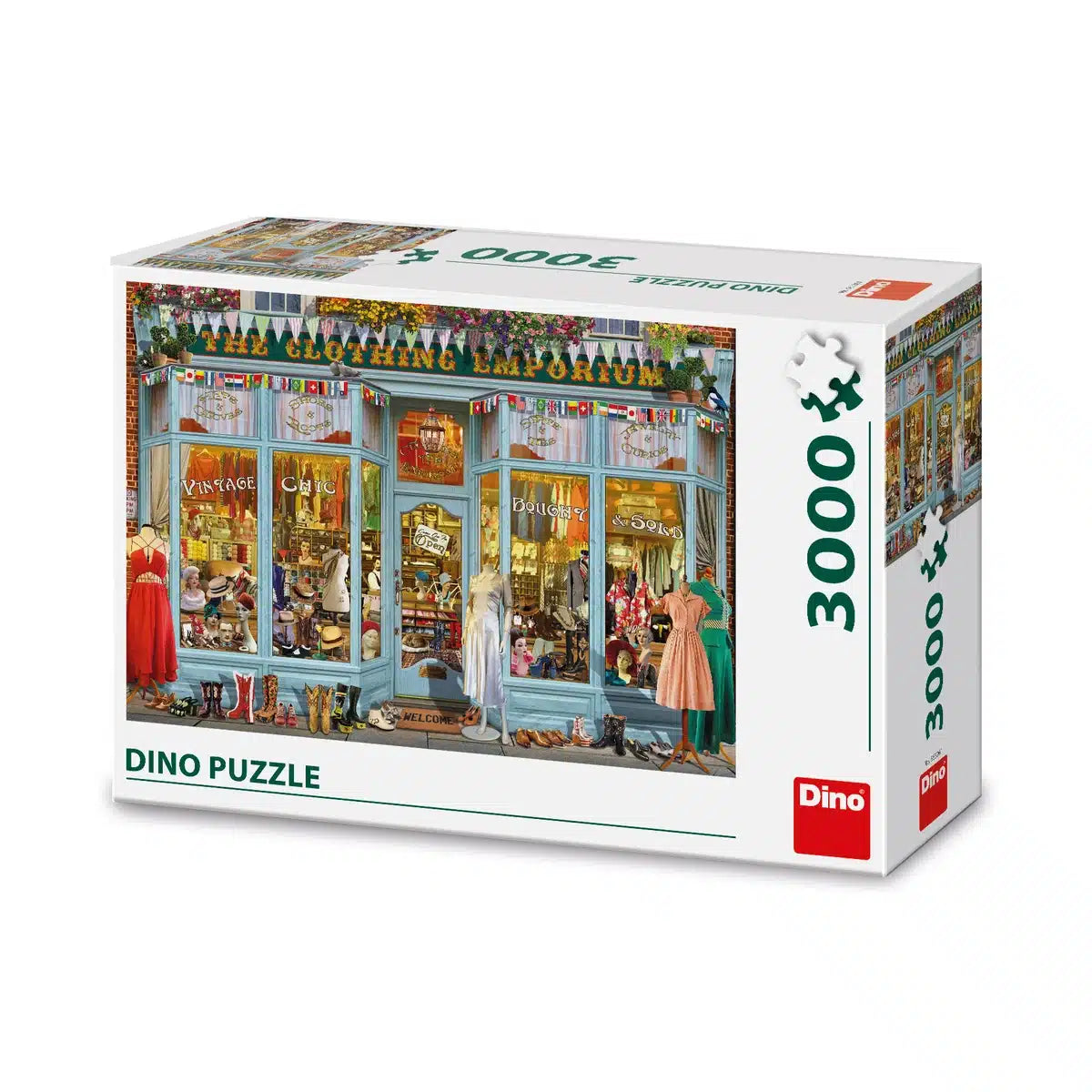 Dinotoys dinosaur puzzle of a fashion store boutique 3000 pieces