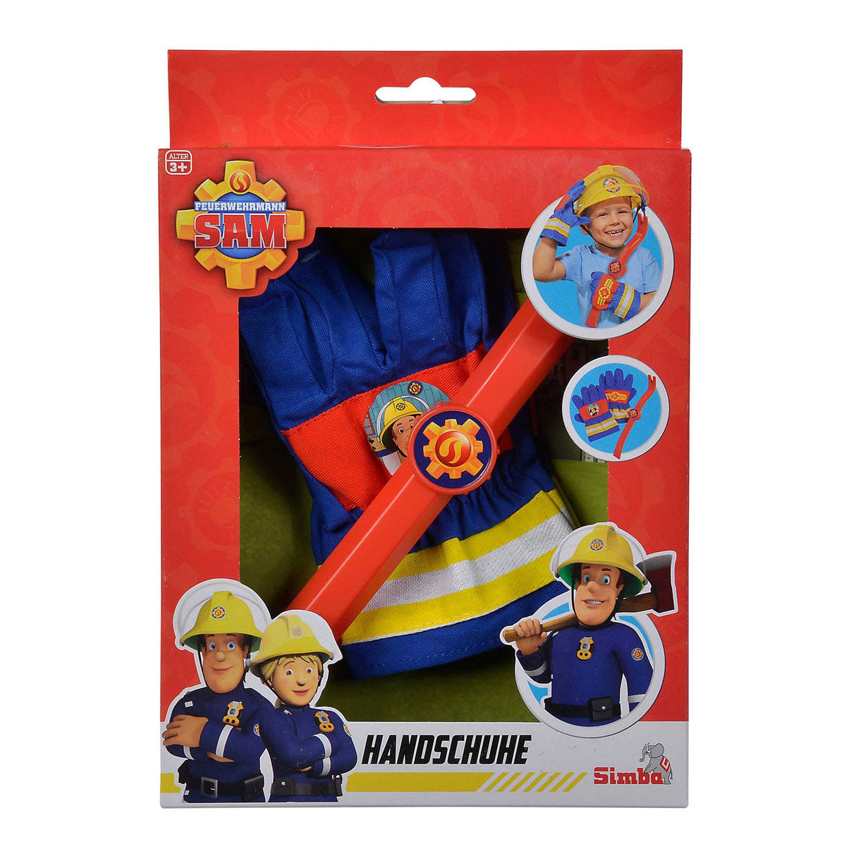 Simba Fireman Sam Gloves and crowbar