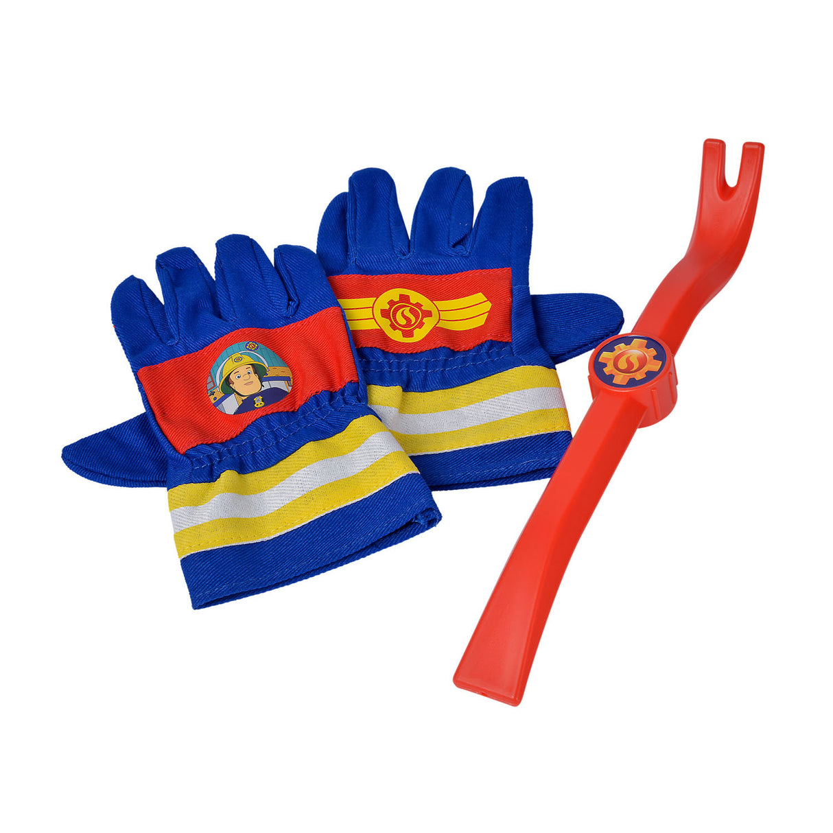 Simba Fireman Sam Gloves and crowbar
