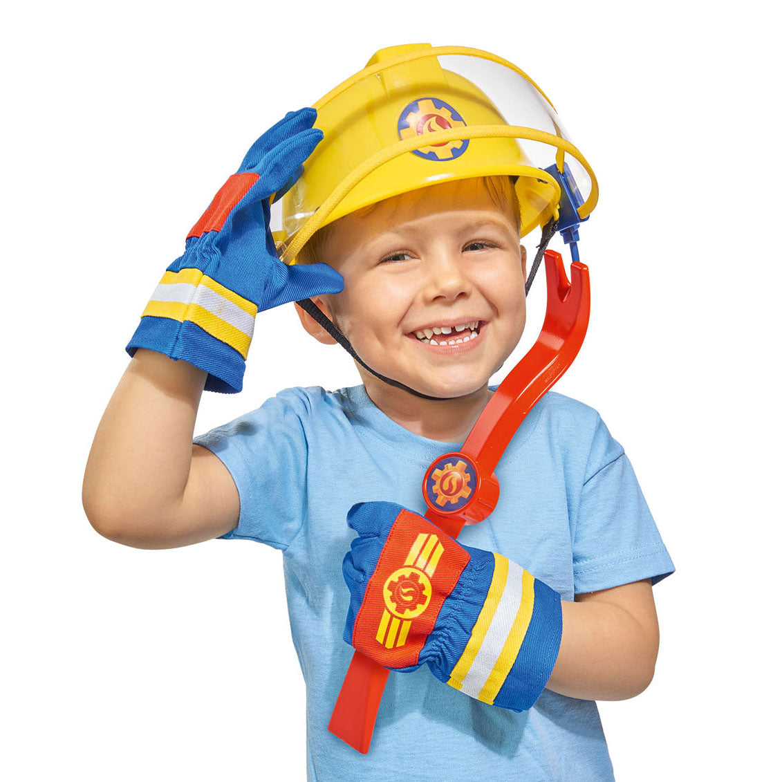 Simba Fireman Sam Gloves and crowbar