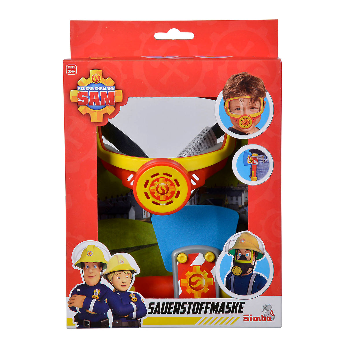 Simba Fireman Sam oxygen mask with fire ax