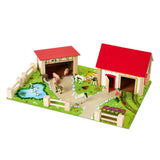Ferme en bois Eichhorn avec accessoires, 20 pcs.