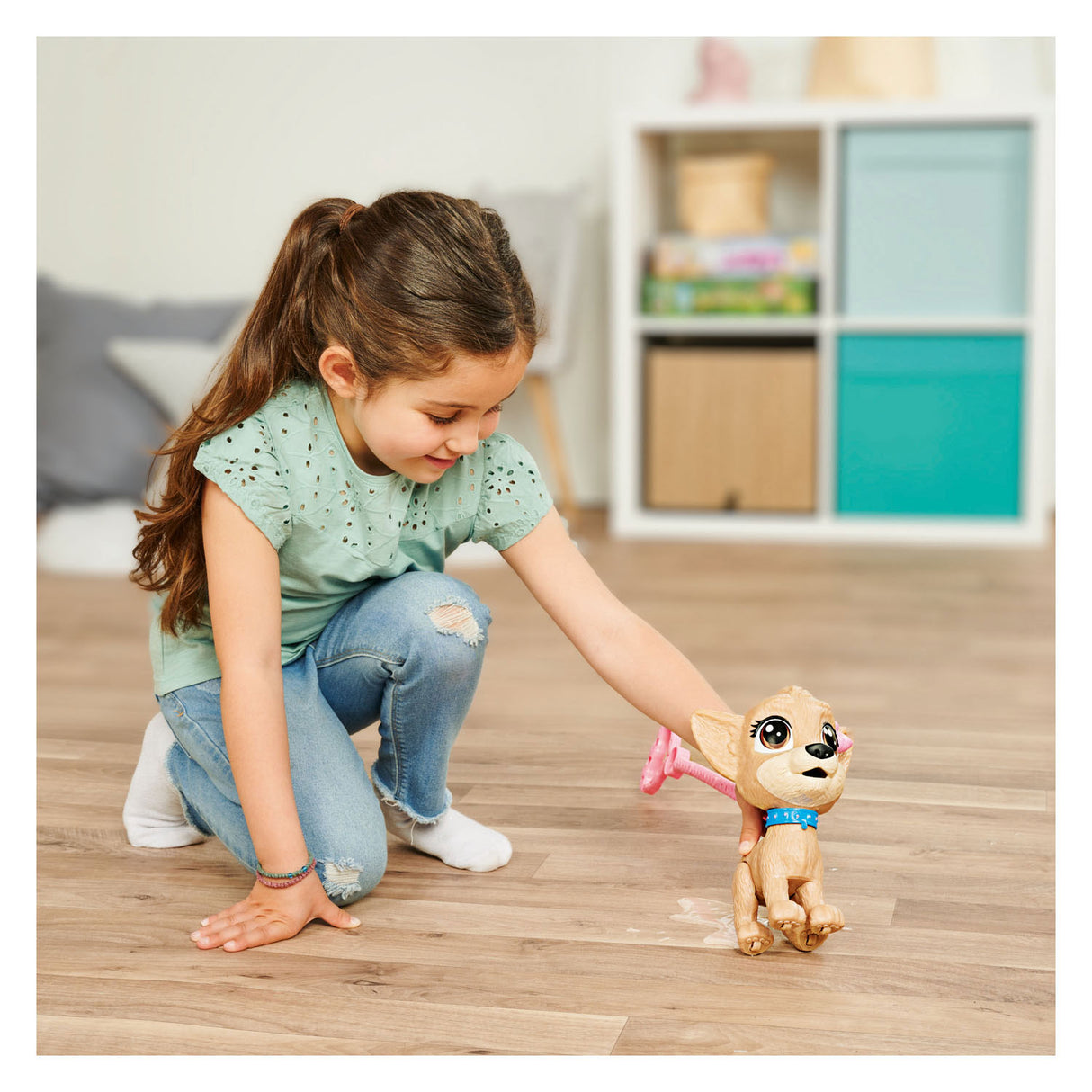 Simba chi chi love pii pii puppy dog ​​walking with pee function