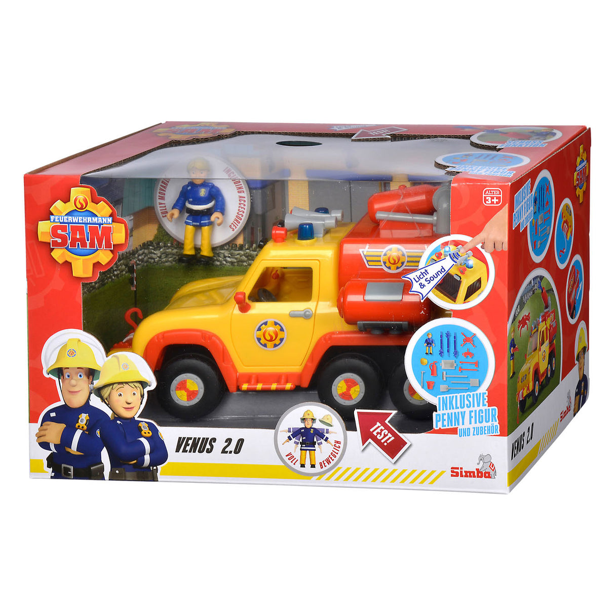 Simba Fireman Sam Firefighter Venus 2.0 with figure