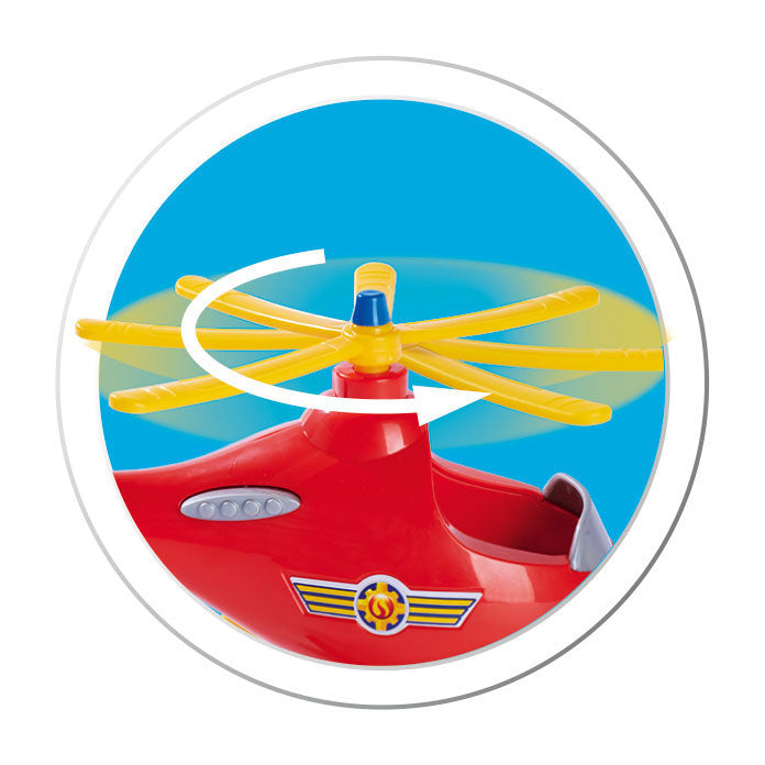 Simba Fireman Sam Wallaby Helicopter with Tom Thomas