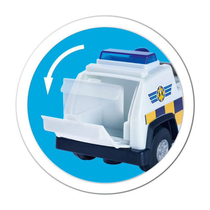 Simba Fireman Sam Police 4x4 Jeep with play figure