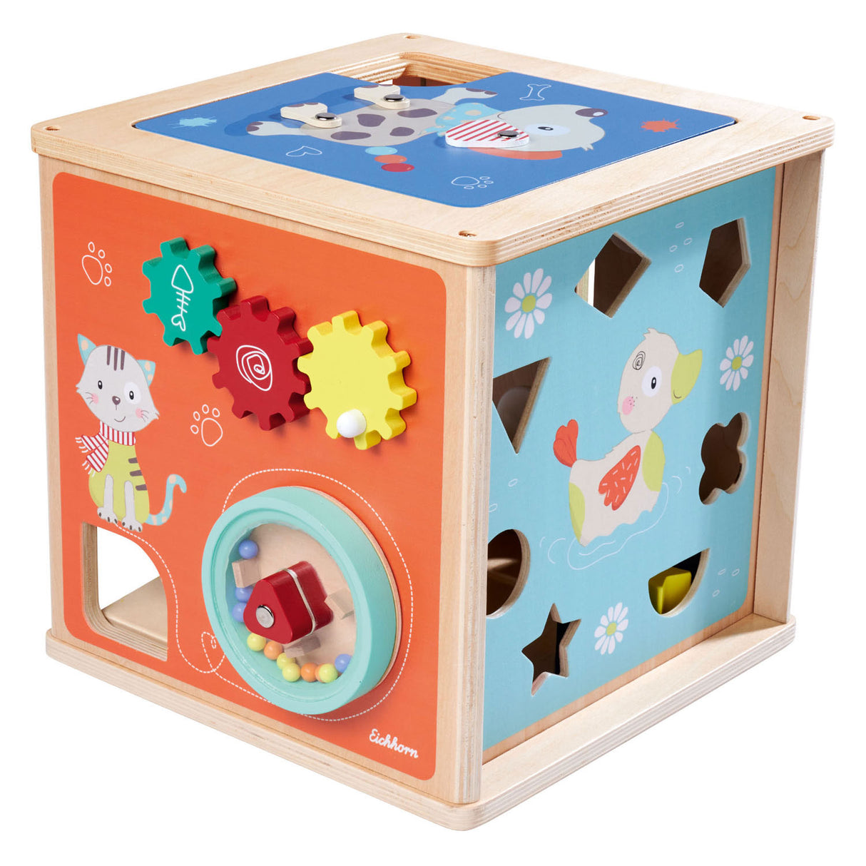 Eichhorn Houten Activities box with shapes