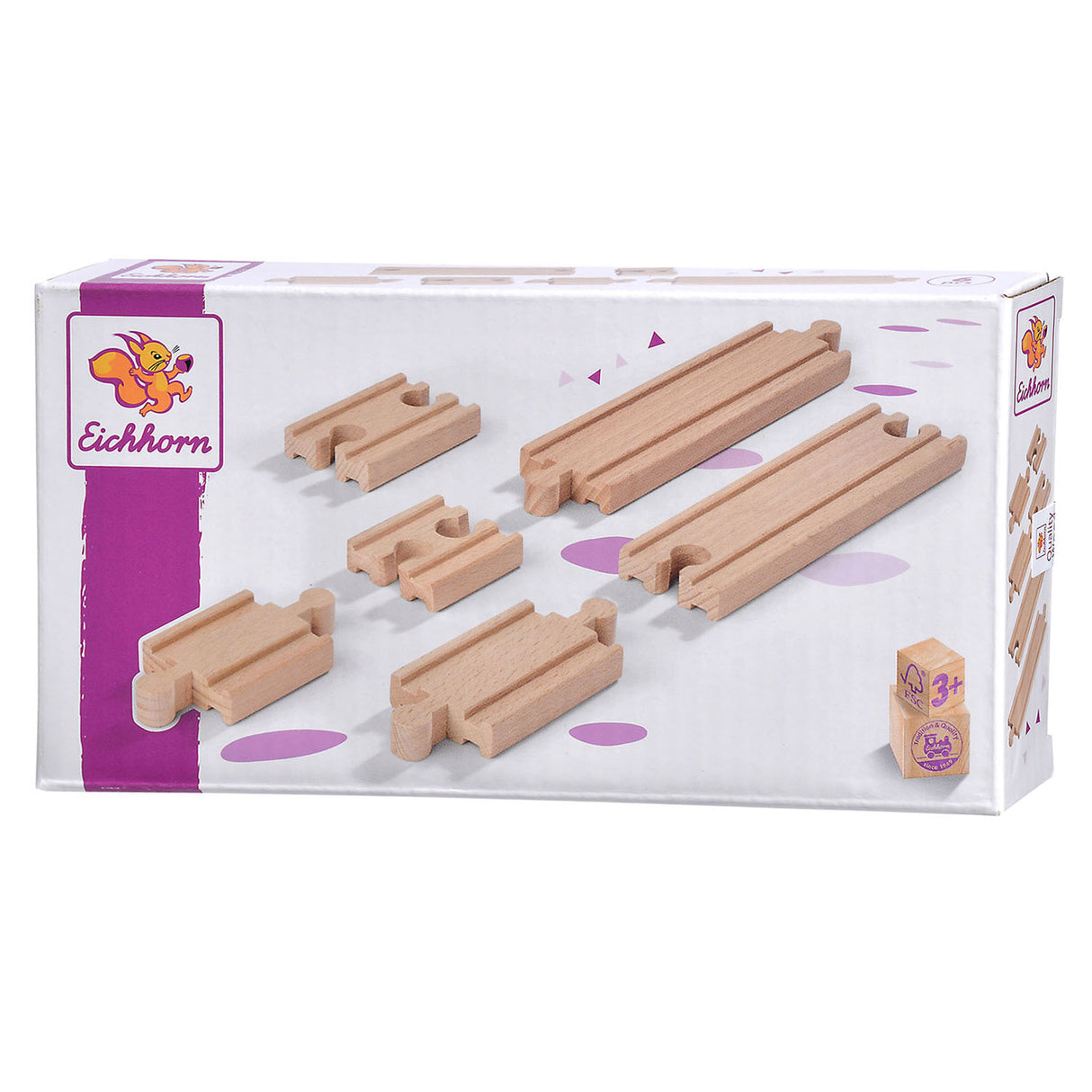 Eichhorn Train Tracks Tracks Expansion Set, 6 pcs.
