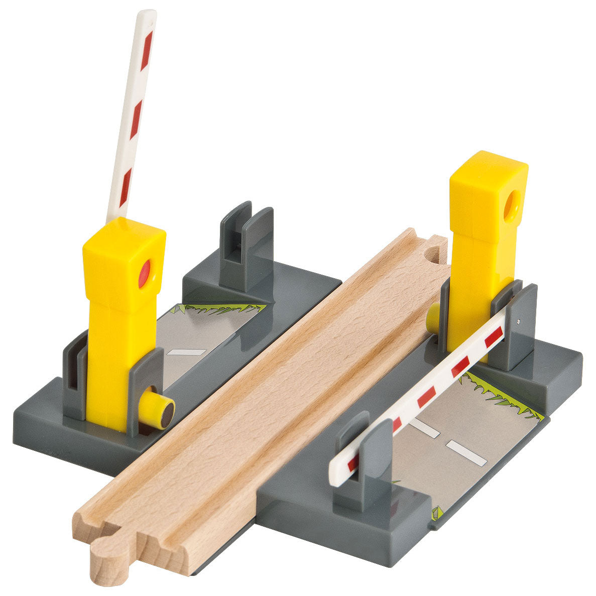 Eichhorn Train Tracks Level Crossing with Barriers, 3-piece.