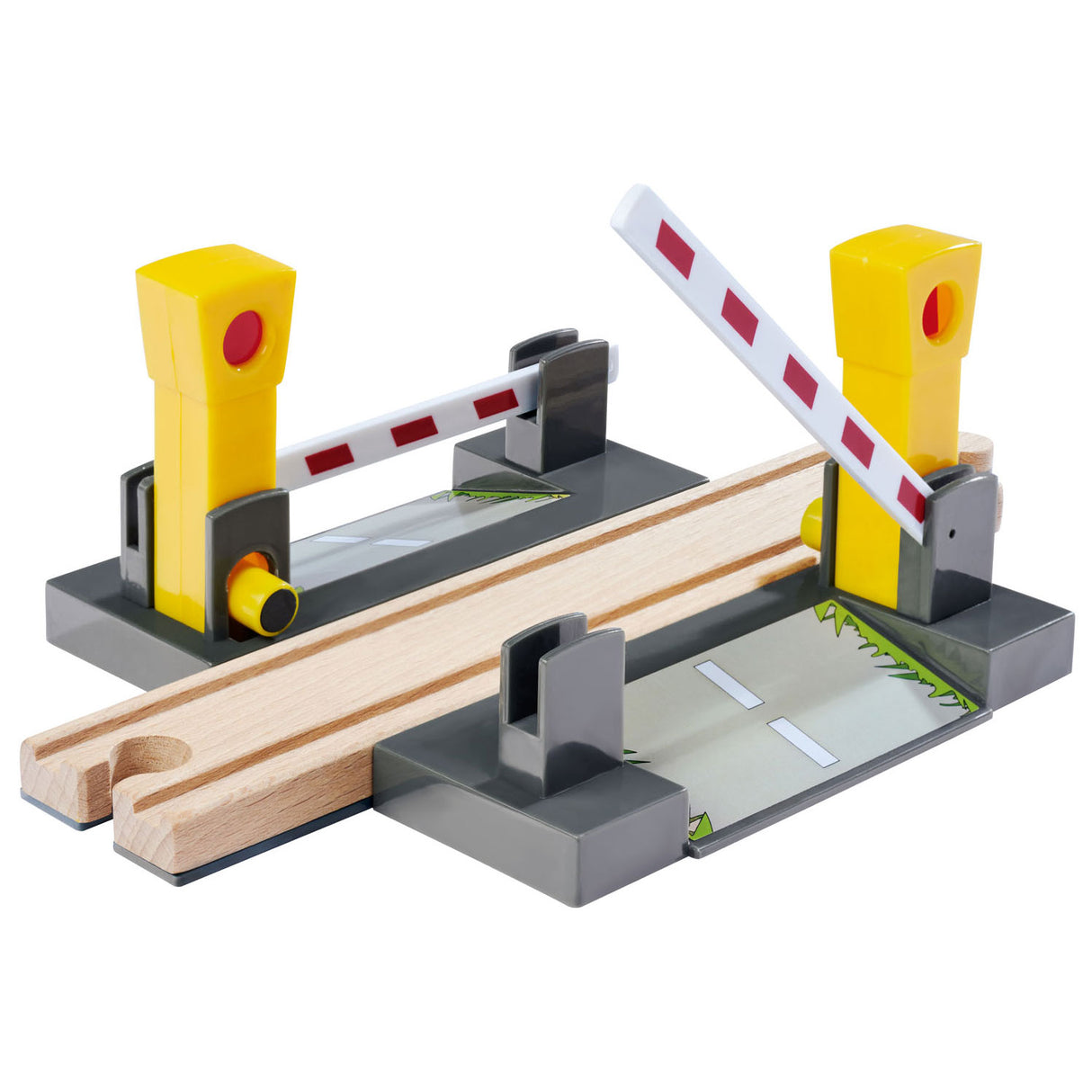 Eichhorn Train Tracks Level Crossing with Barriers, 3-piece.