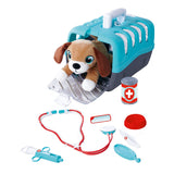 Jeu de jeu de vétérinaire Simba avec un chien câlin