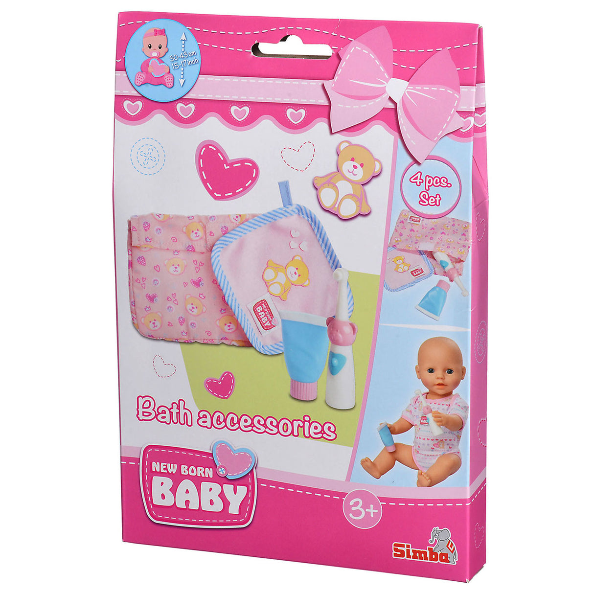 Acessórios de banho de bebê recém -nascido, 4dlg.