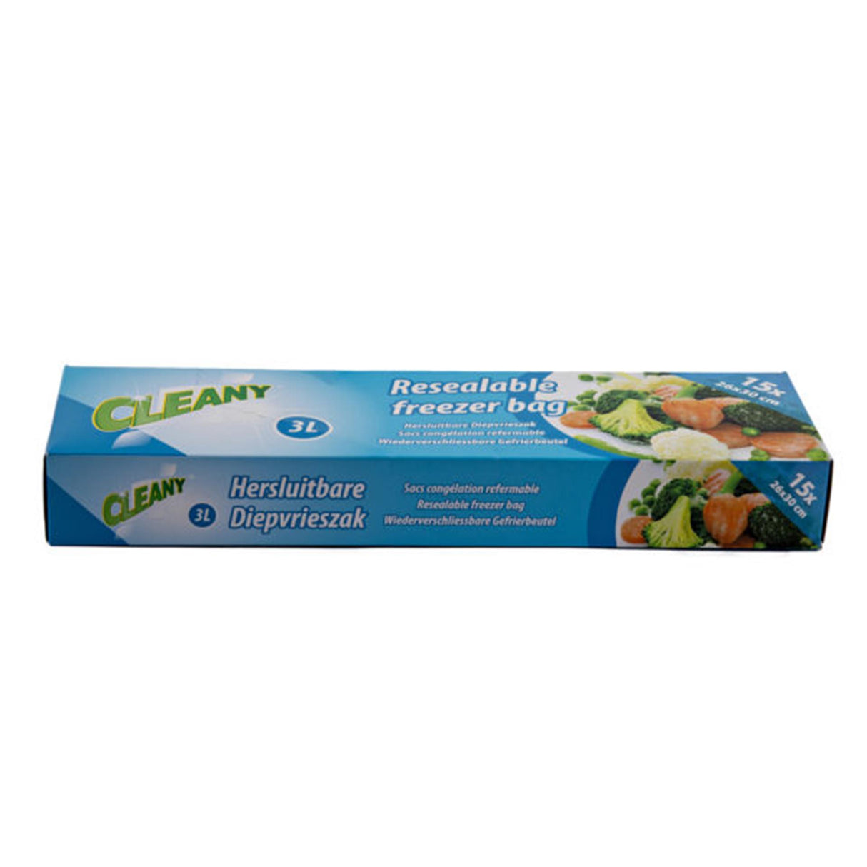 Sacos para freezer limpos 3 litros 15 unidades
