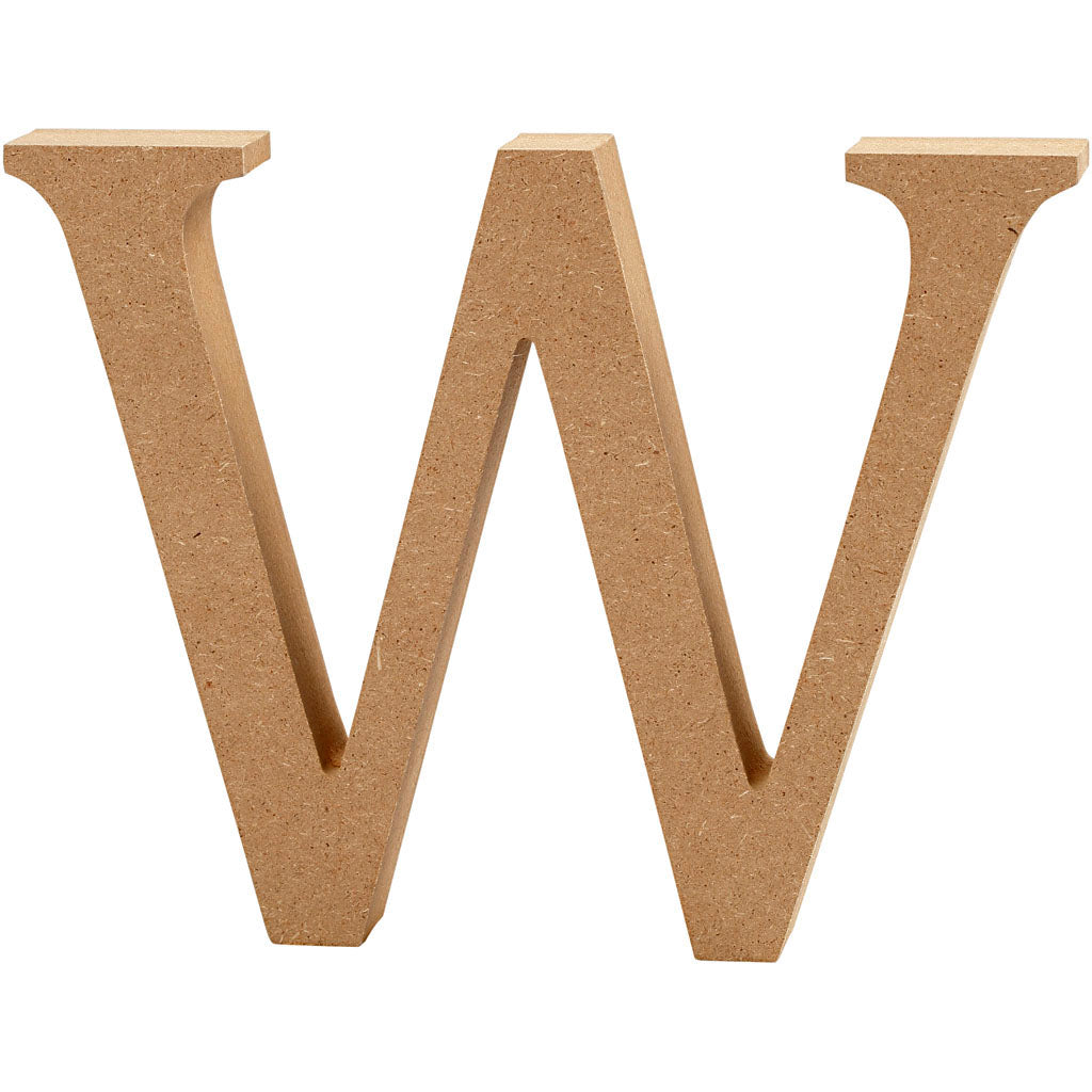 Creativ Company Letter W MDF 8cm, 1.