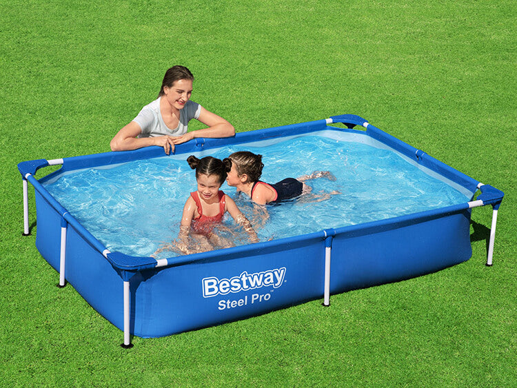 Bestway Swimming Pool Stål rektangel 221
