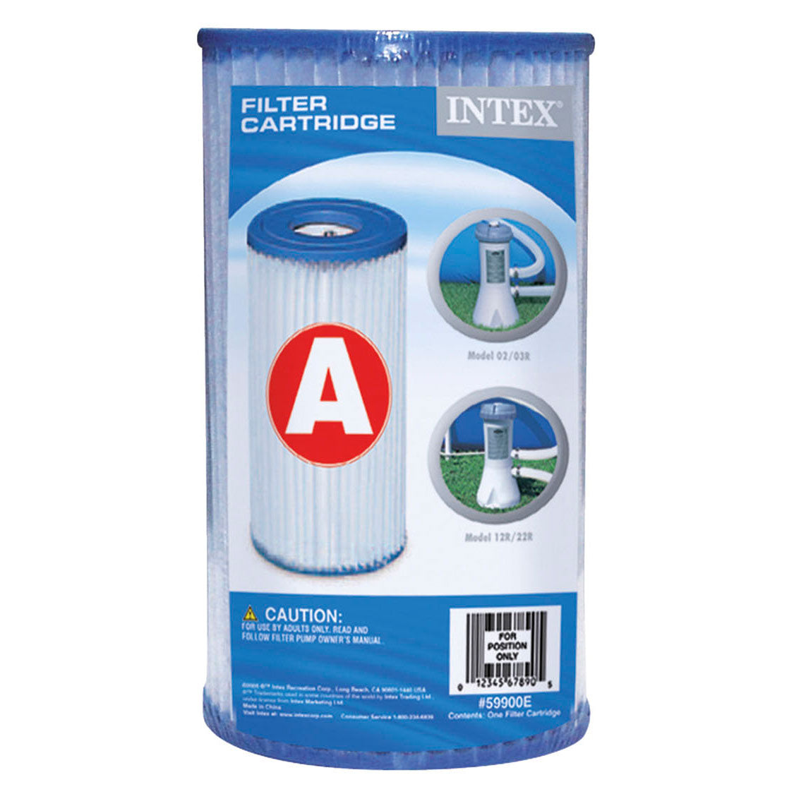 Cartucho de filtro solto Intex pequeno (tipo A)