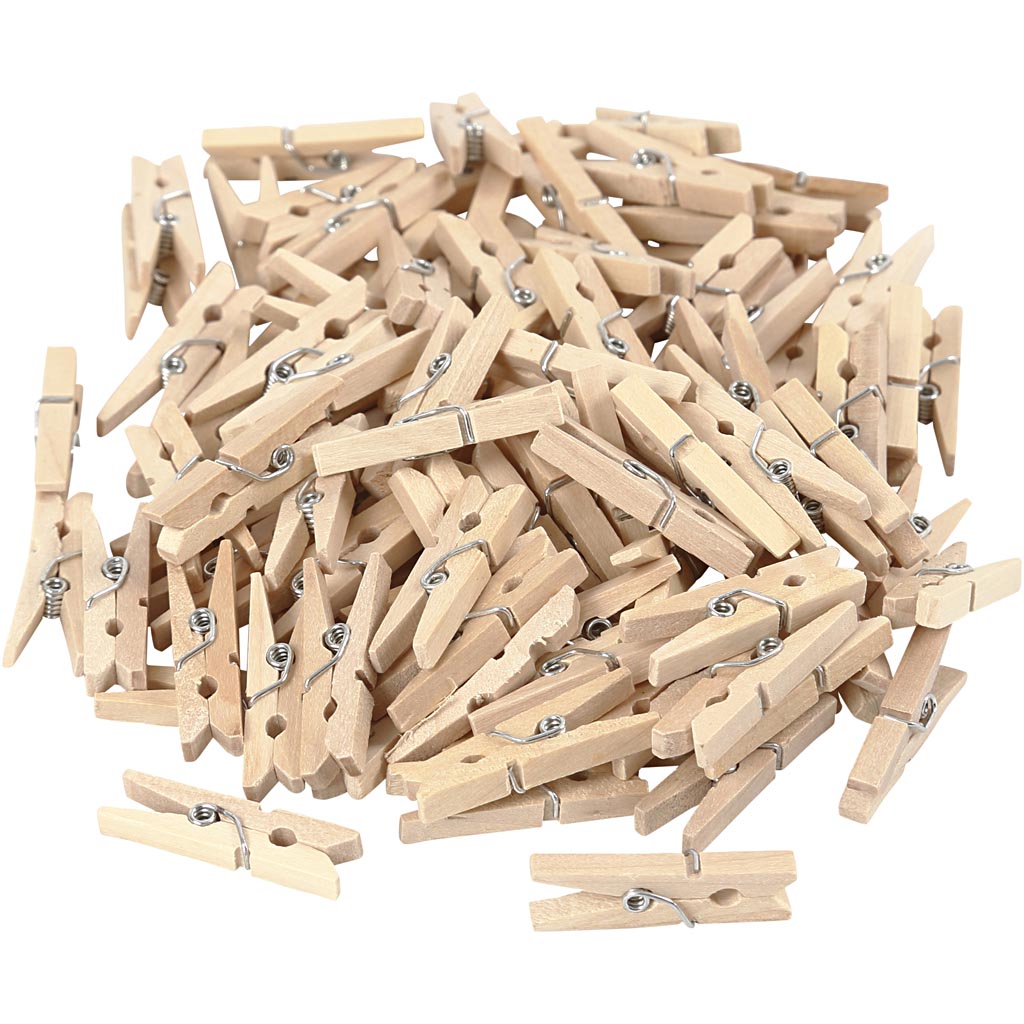 Mini clothes pegs, 100th.