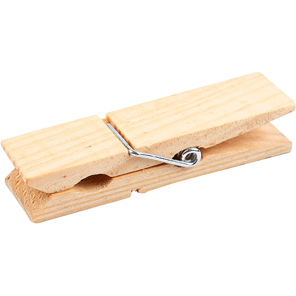 Creativ company clothes pegs, l: 7.2 cm, w: 2 cm, 4 pieces 1 box