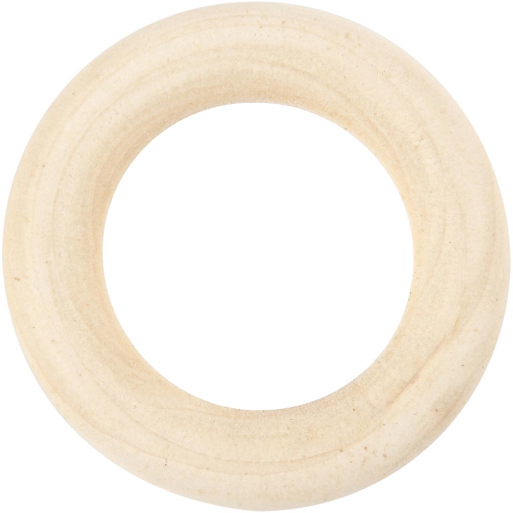 Creativ company ring wood, d 35 mm, 8 pieces 1 box