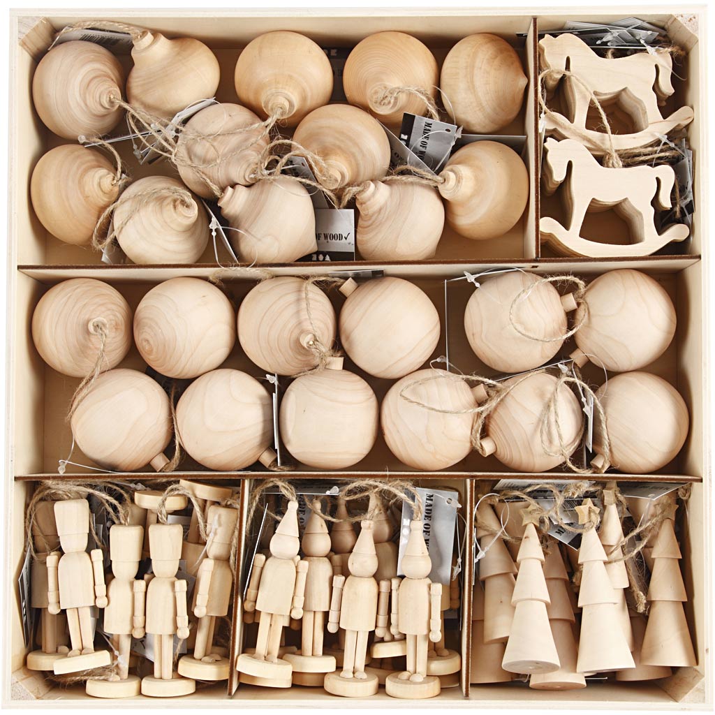 Creativ company Christmas decoration, h: 5.5-9 cm, 72 pieces 1 box