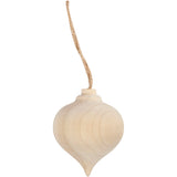 Creativ Company Pendant Pointed Wood Christmas Ball
