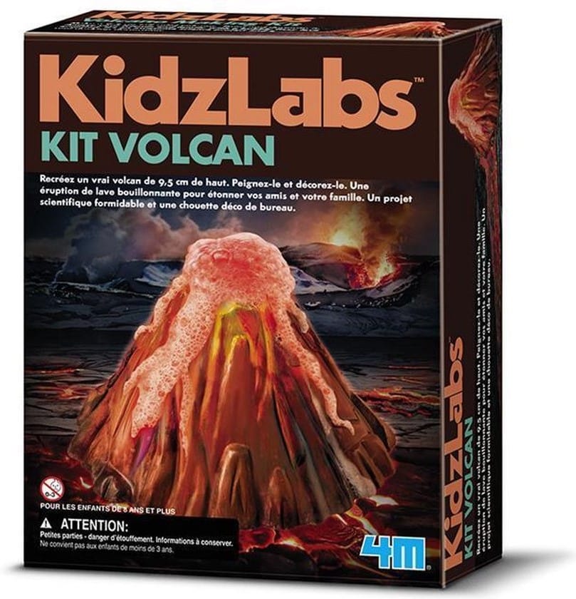 4m cast and paint a 9.5cm high volcano