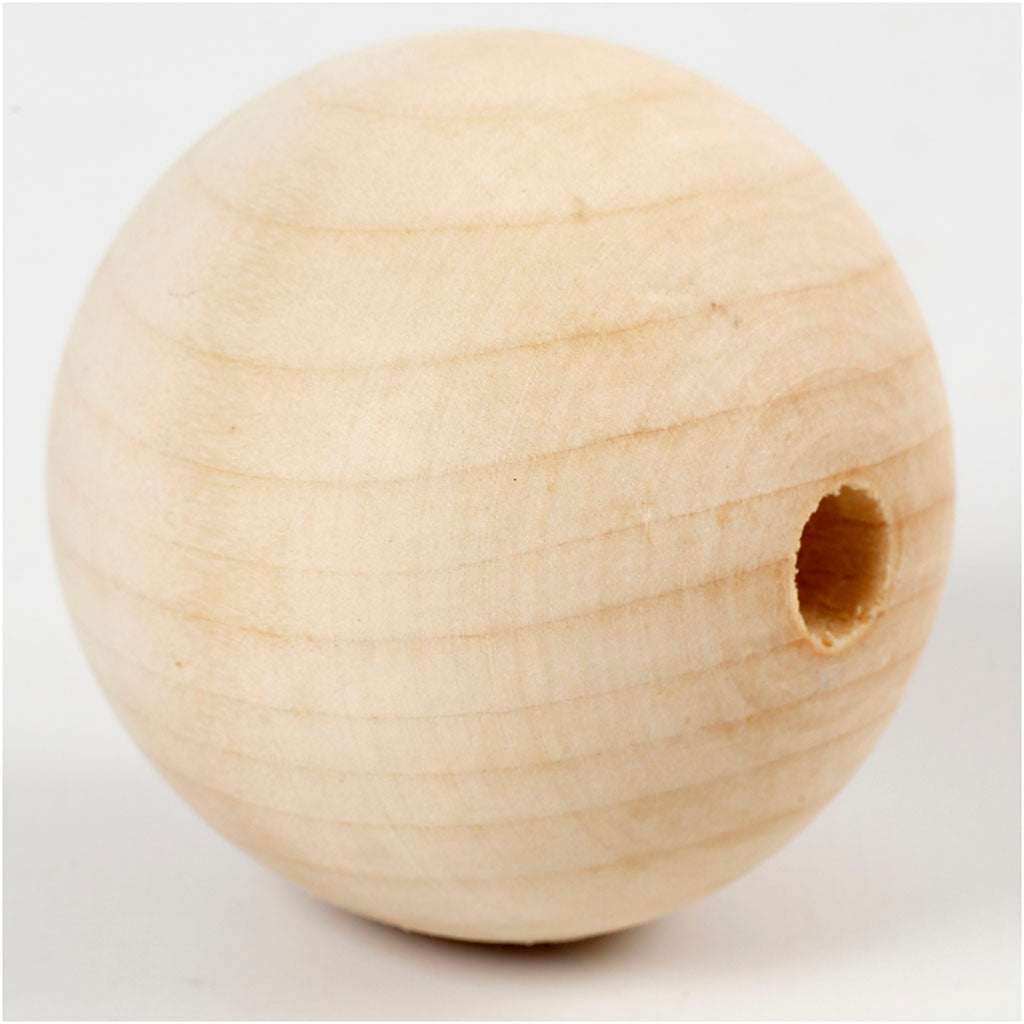 Ustvarjalno podjetje Wooden Bead 5mm, 4st.