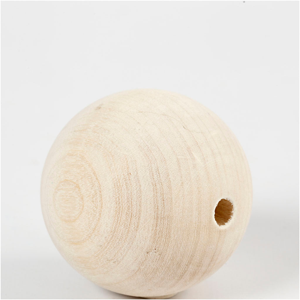 Creativ Company Wooden Bead 6 mm, 3st.