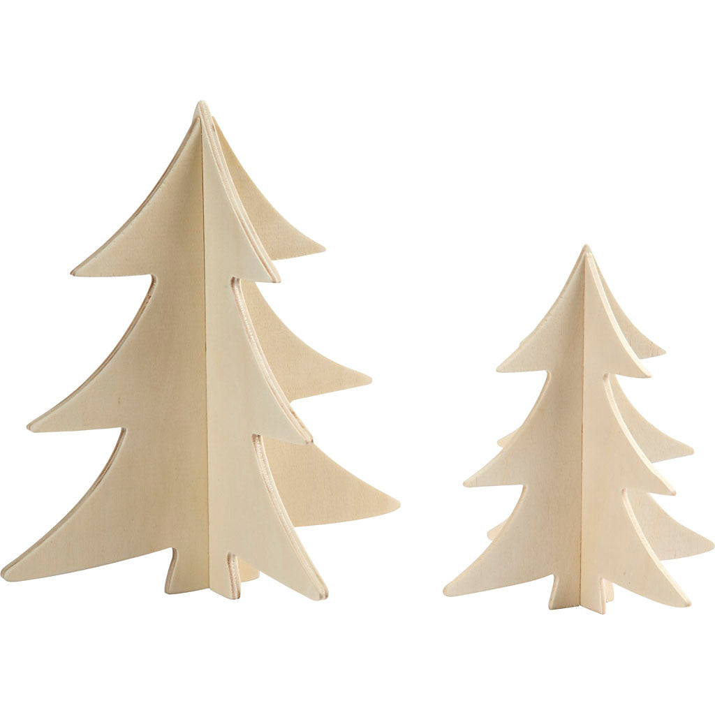 Decorate your 3D wooden Christmas trees, 2st.