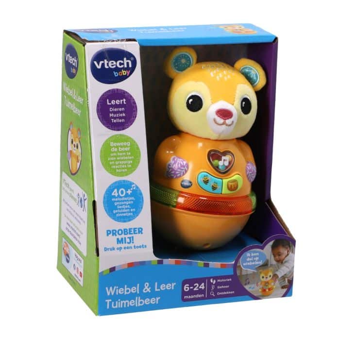 Vtech wiggle and learn tumble bear with 40 melodies