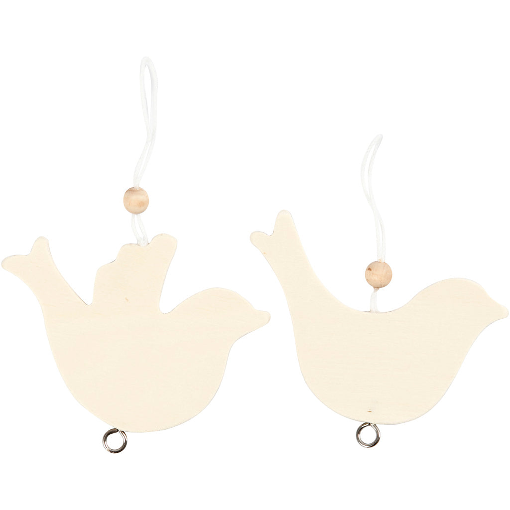 Creativ company vredesduif, afm 7,5x9,5 cm, dikte 4 mm, 10 stuk 1 doos
