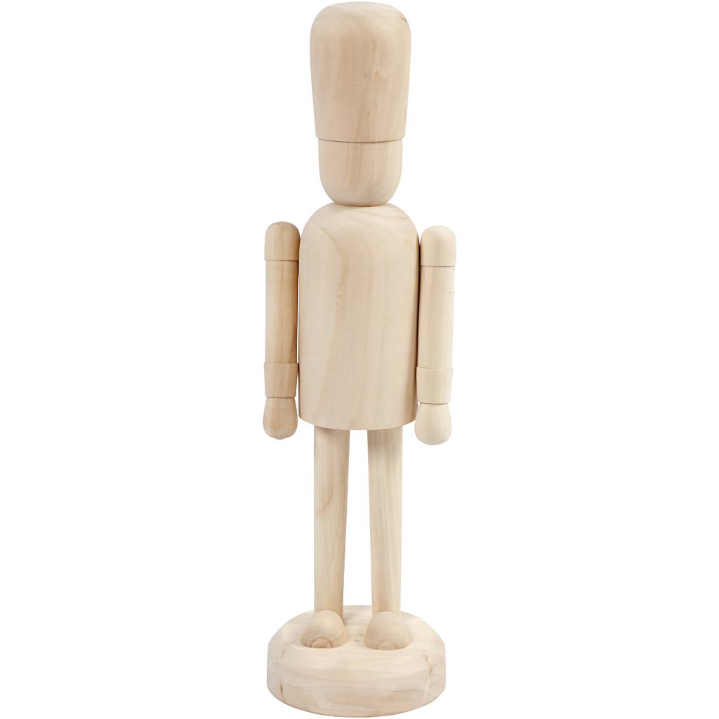 Ustvarjalno podjetje Lesena figura peš, 45 cm