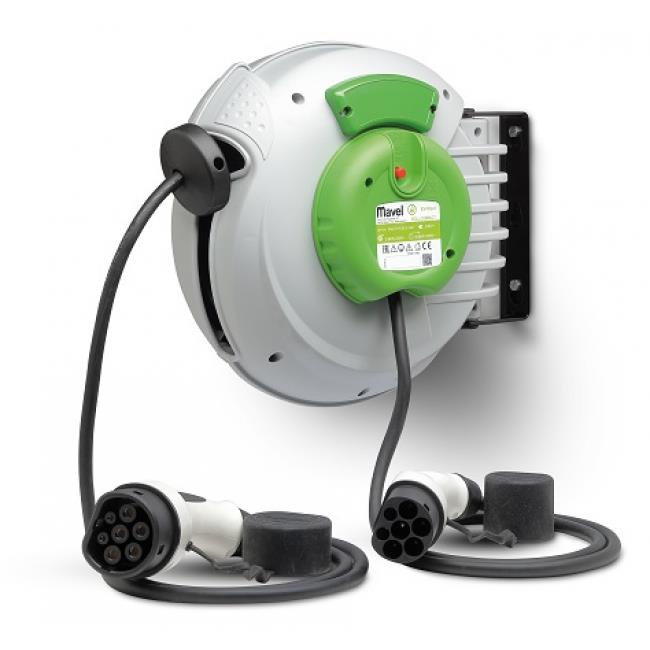 Mavel wandstroomhaspel 230v 5mtr type2 stekker