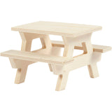 Creativ Company wooden mini picnic table