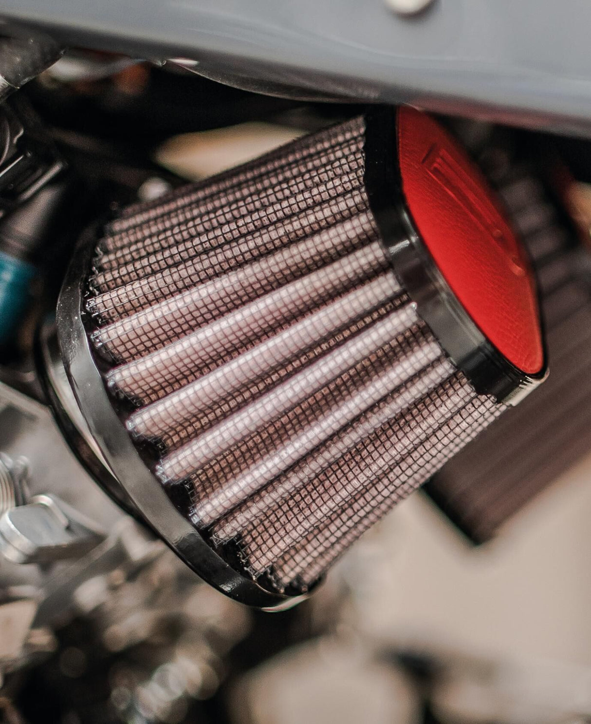 Dna sport luchtfilter leather top sport air filter 100 x 75mm orange