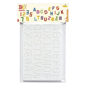 Placas de contas de ferro hama - letras e números