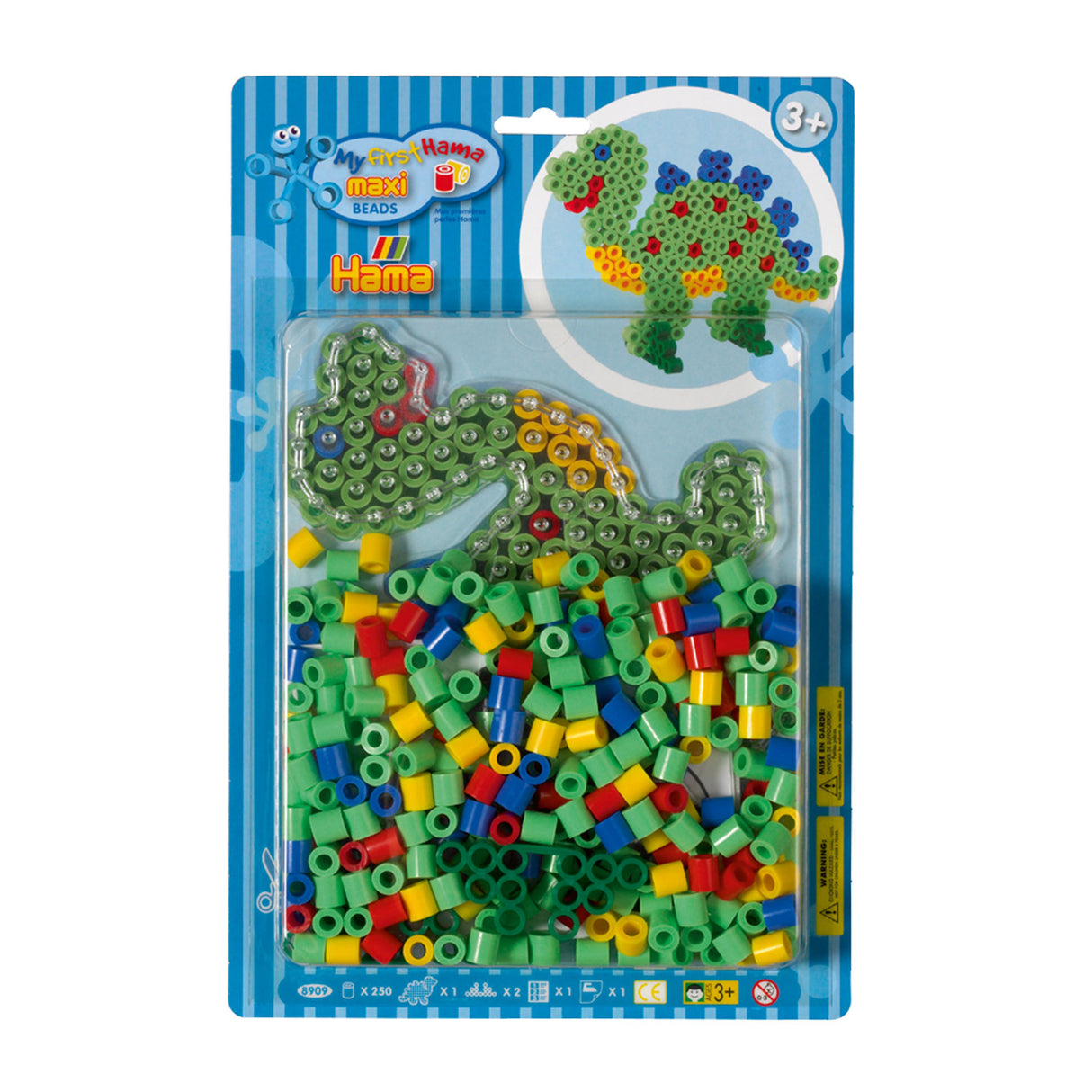 Hama ignoring Bead Set Maxi - Dino, 250st.