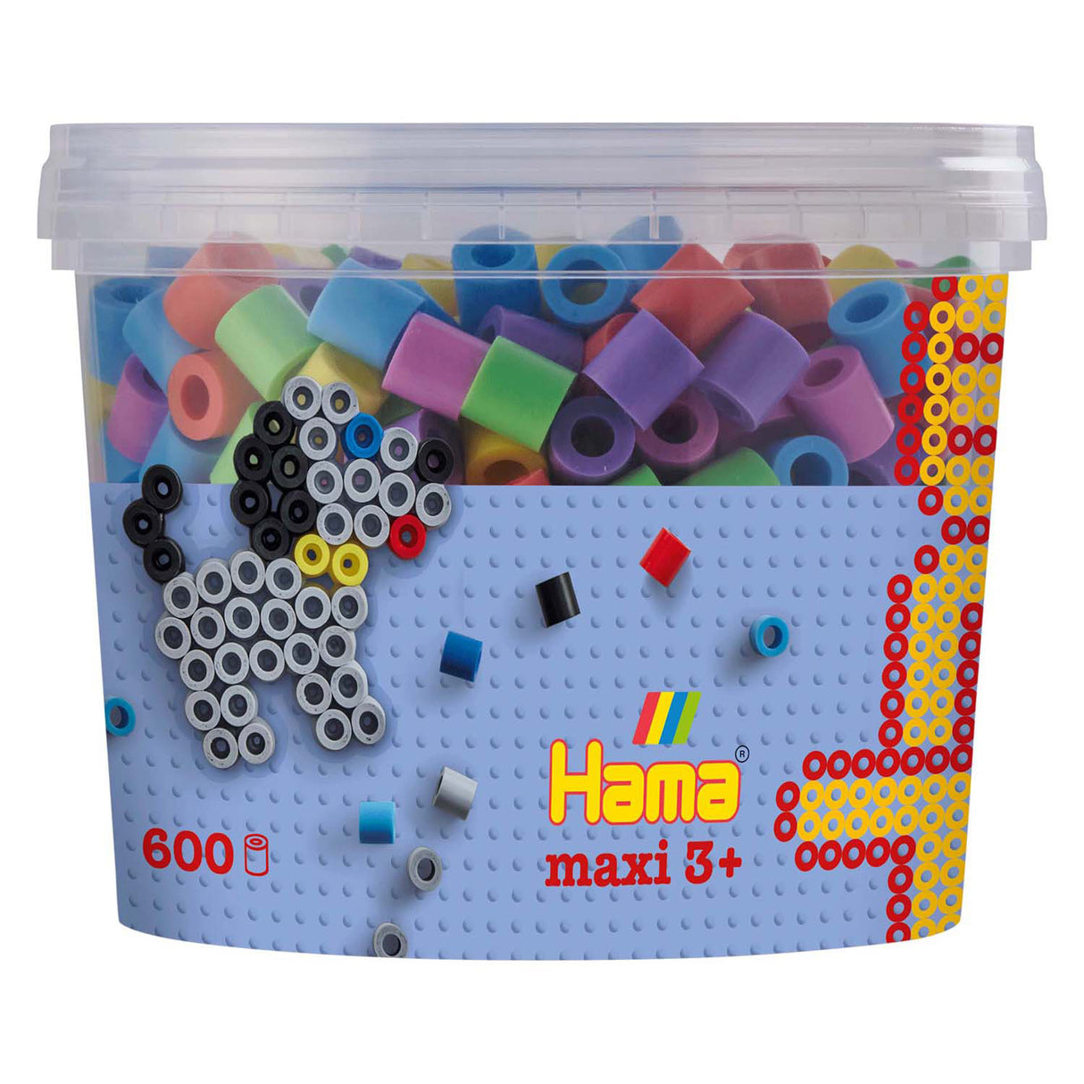 Hama Iron Beads Maxi in Bak - Pastelmix (050), 600st.