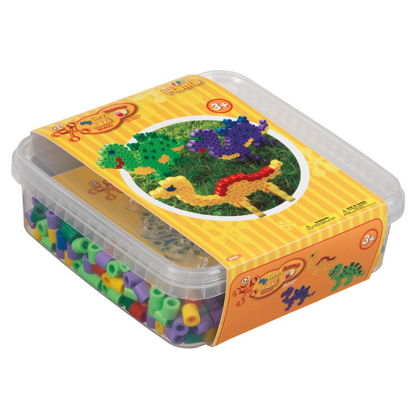 Conjunto de contas Hama String Maxi - Dino, 600st.