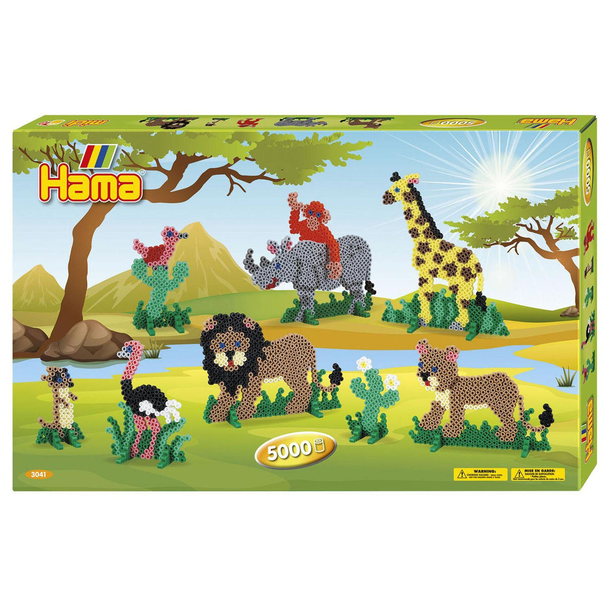 Hama -Bügel -Perle -Set - Safari, 5000st.