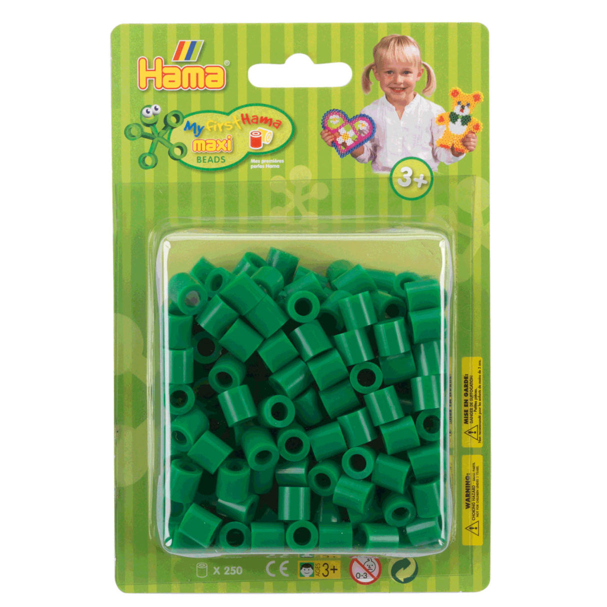 Hama Iron Perlen Maxi - Green, 250st.