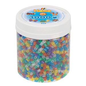 Hama String Perlen am Potje Glittermix (54), 3000st.