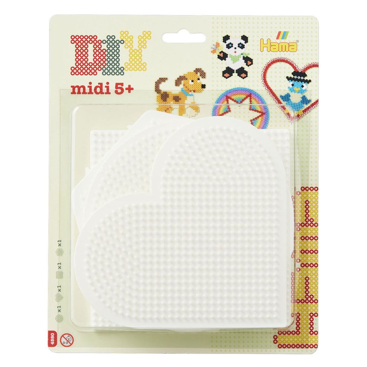 Hama iron bead plates - shapes, 4th.