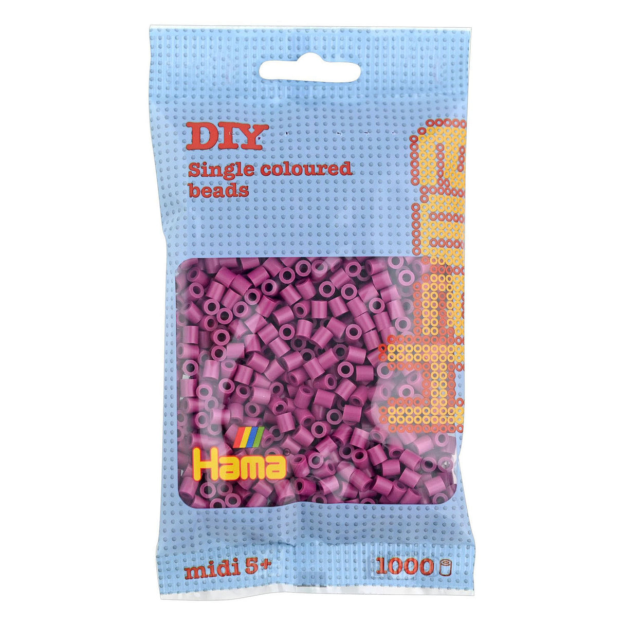 Hama String Beads - Plum (82), 1000st.