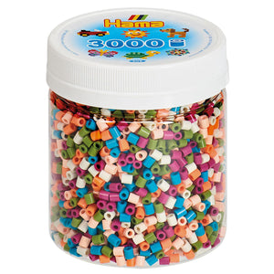 Hama Eisen Perlen am Jar - Faarfmix (58), 3000st.