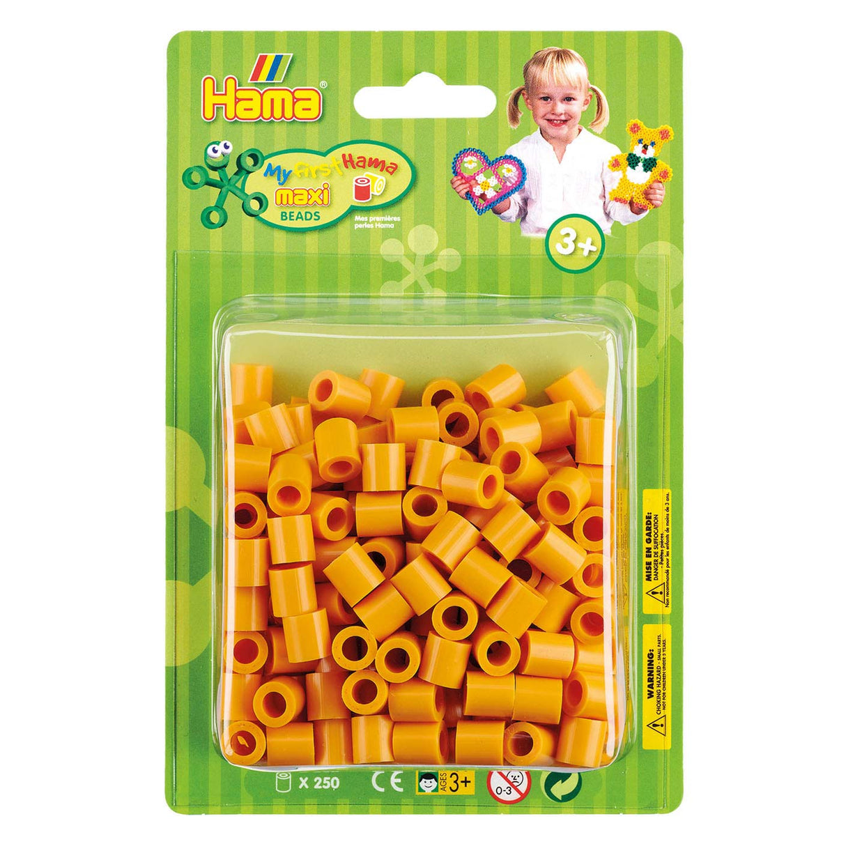 Hama Iron Beads Maxi - Teddy Bear Brown, 250st.