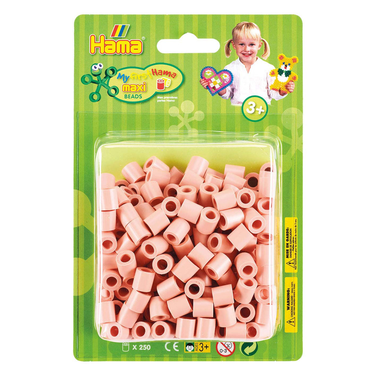 Hama maxi perles thermocollantes rose mat, 250 pcs.