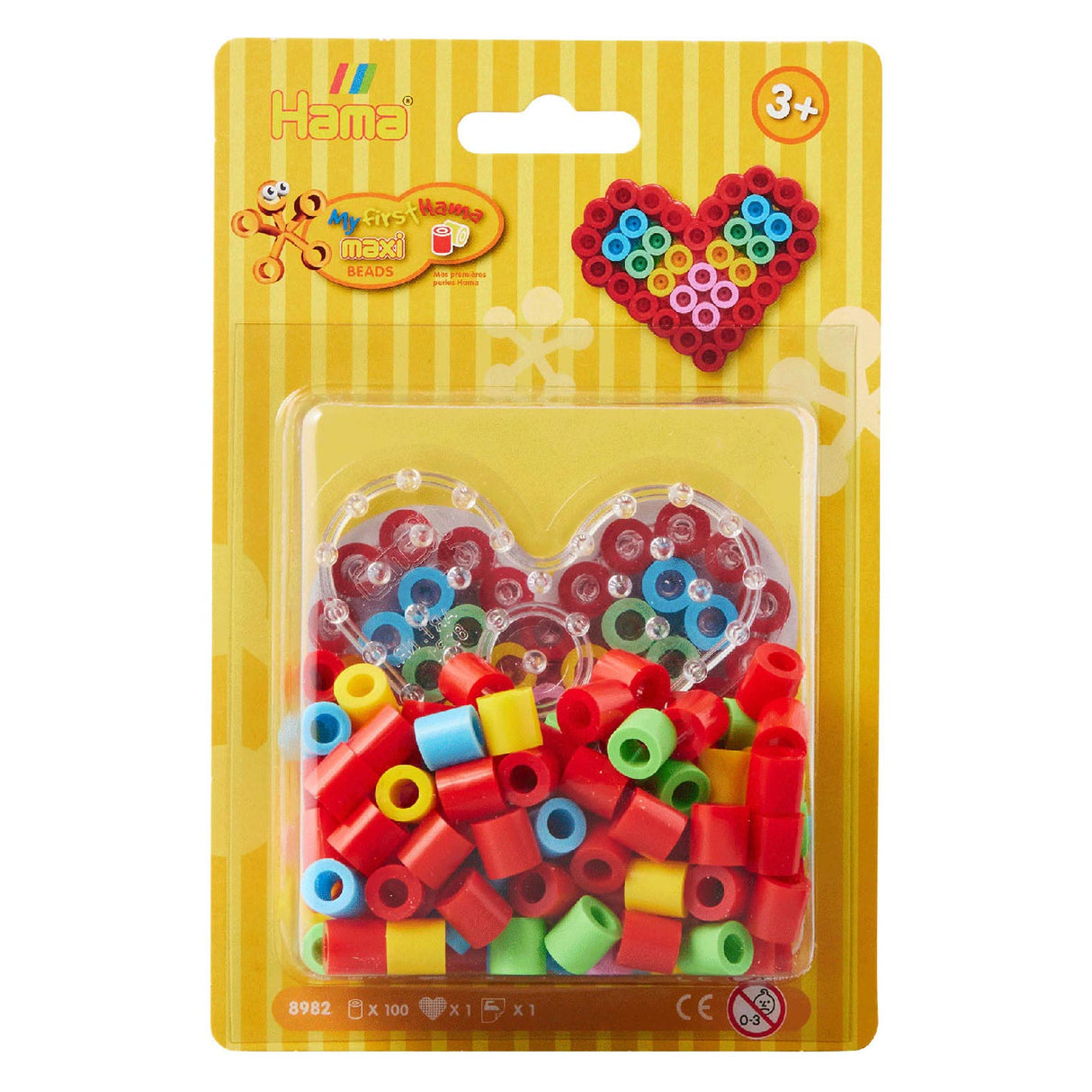 Hama string bead set Maxi Heart, 100th.
