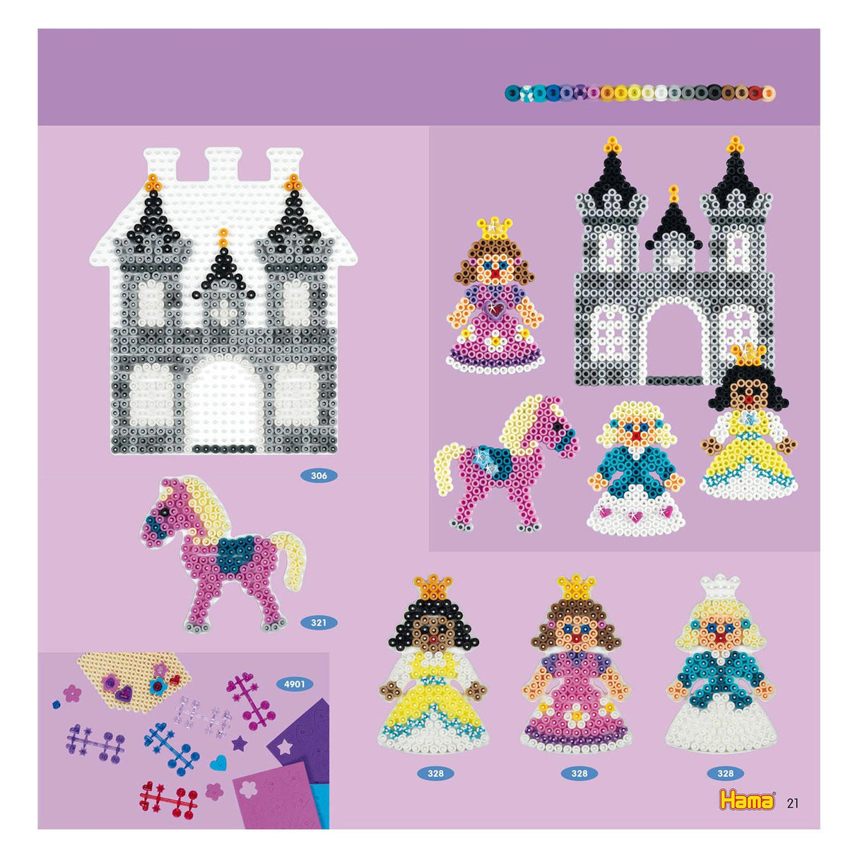 Hama String Perlen Inspiration Broschüre Nummer 18