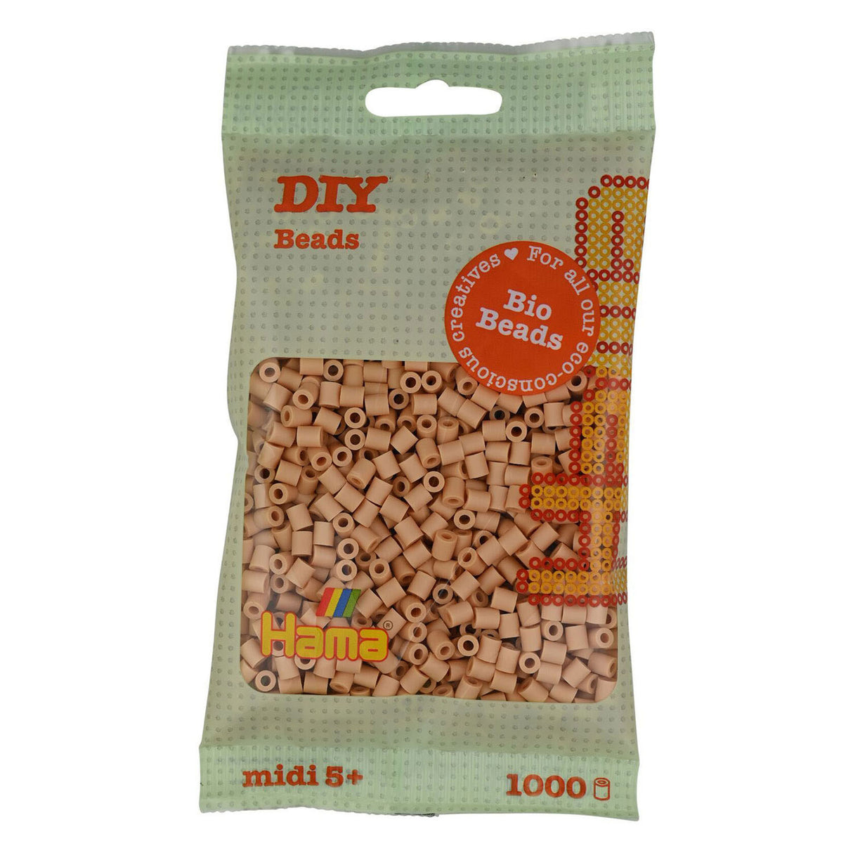 Hama Bio String Beads - Beige (027), 1000st.